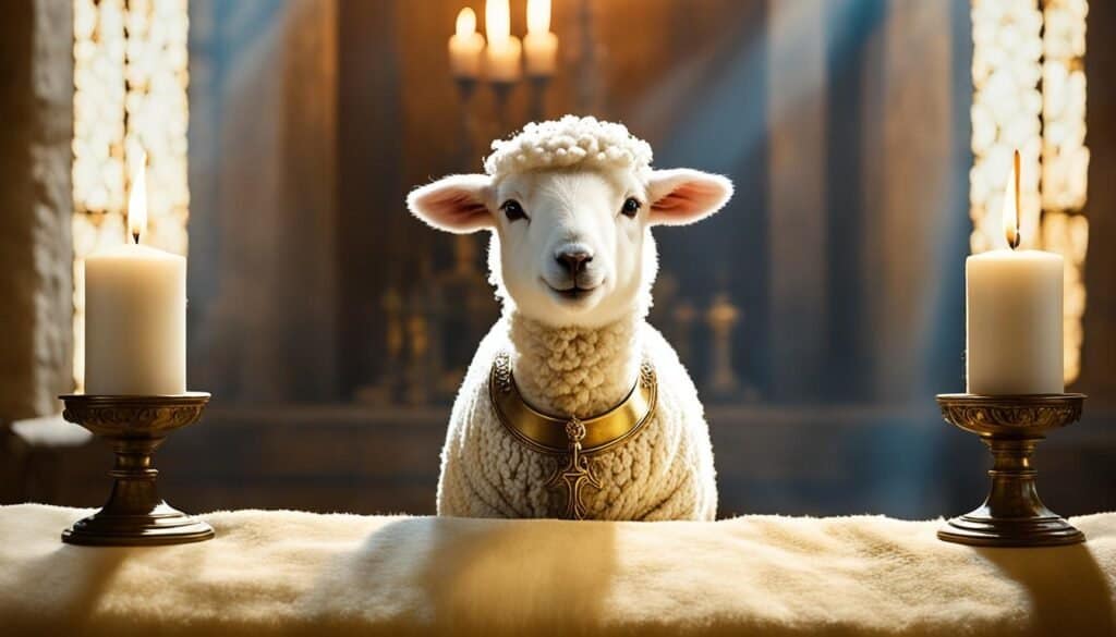 lamb in tabernacle worship