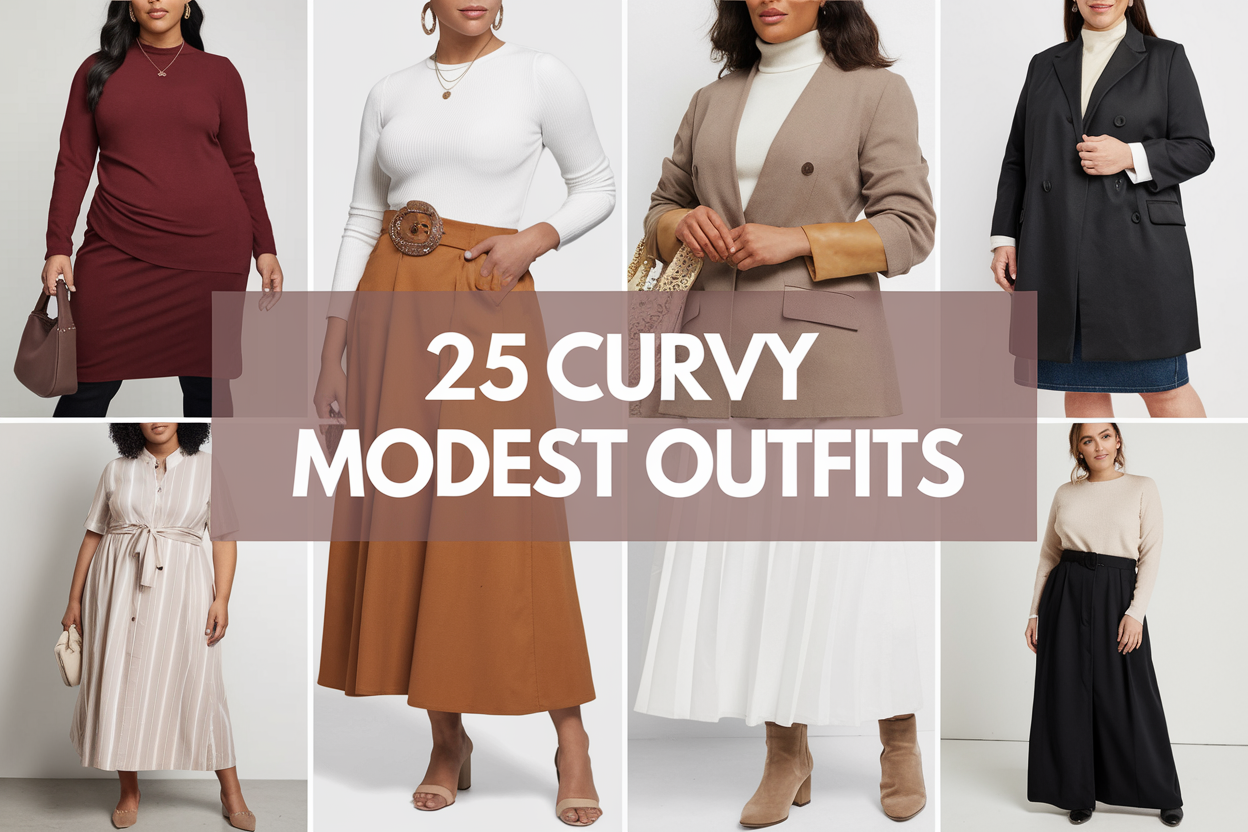 25 Curvy Modest Outfits