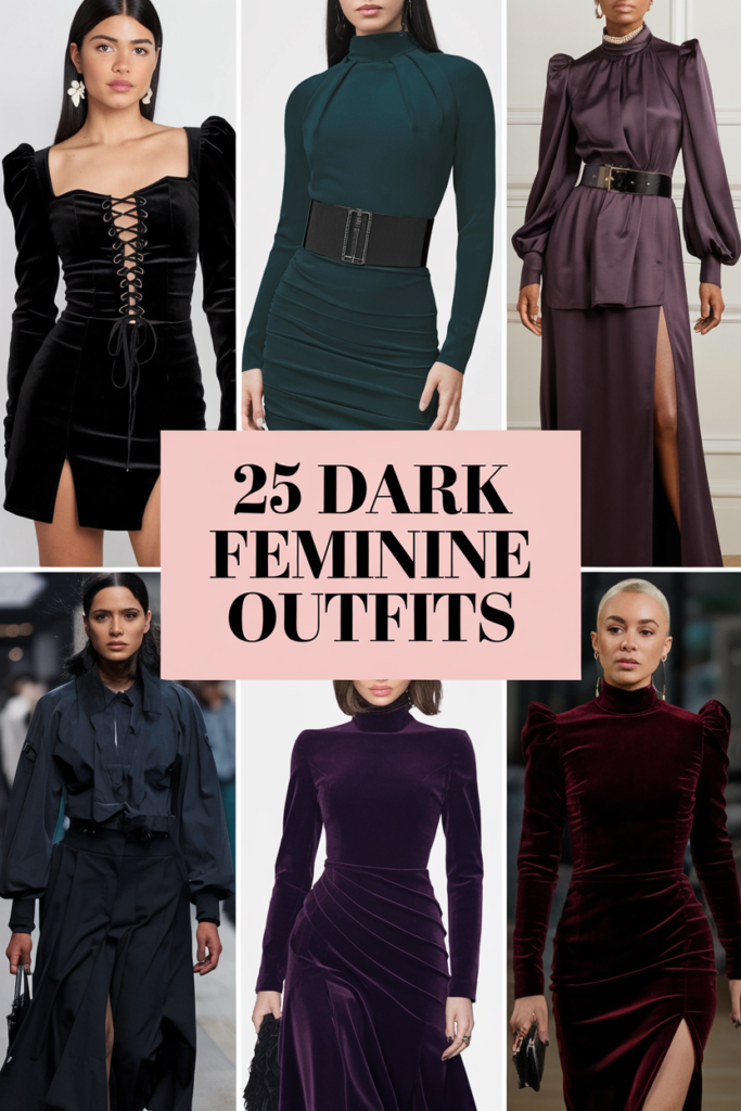 25 Elegant Dark Feminine Outfits For A Chic Look BPC Modest 25 Elegant Dark Feminine Outfits For A Chic Look BPC Modest