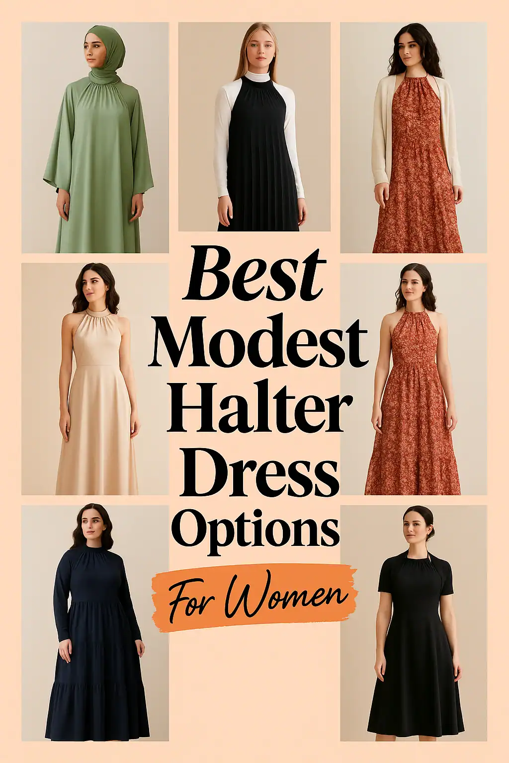 Modest Halter Dress