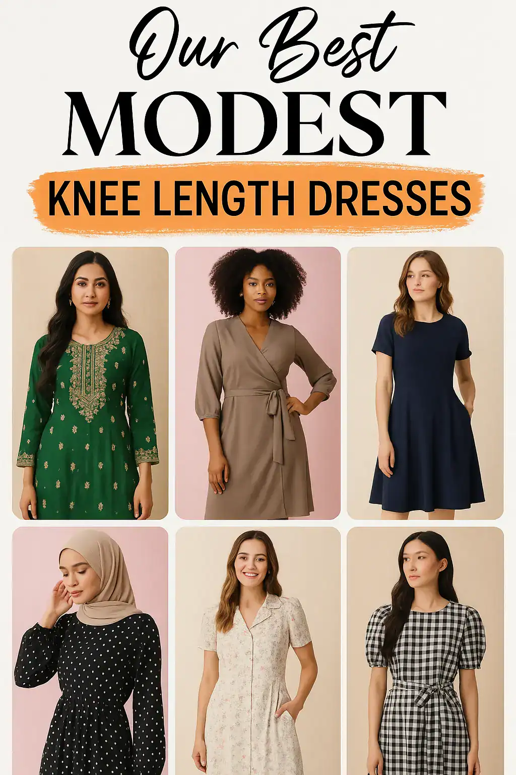 Modest Knee Length Dresses