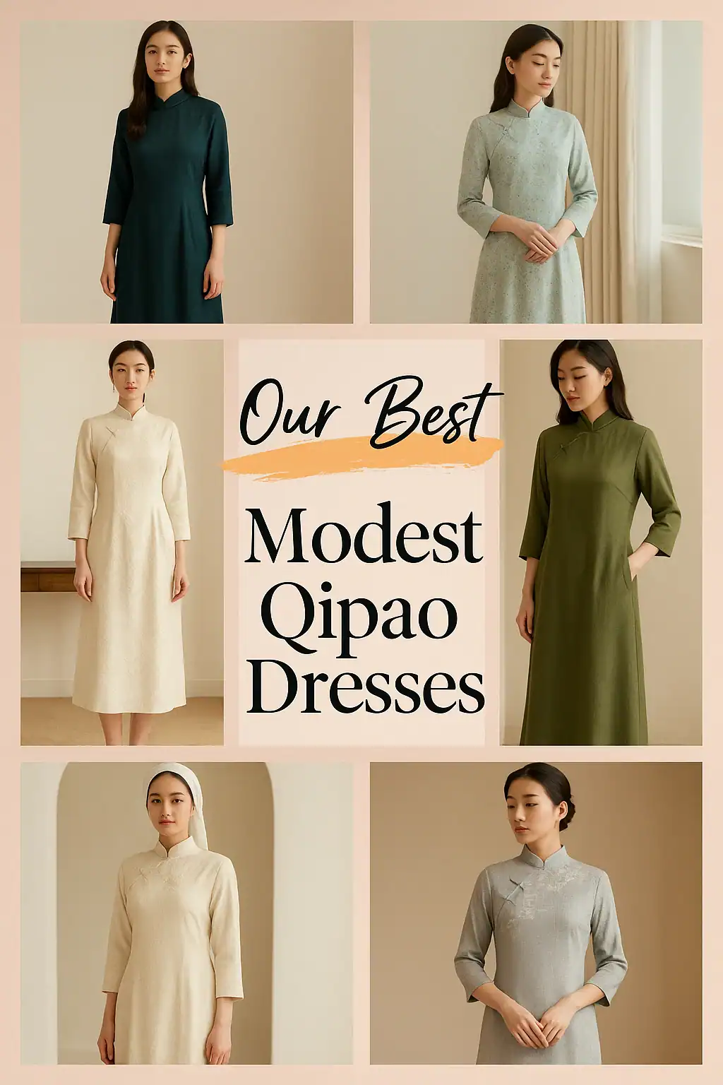 Modest Qipao Dresses