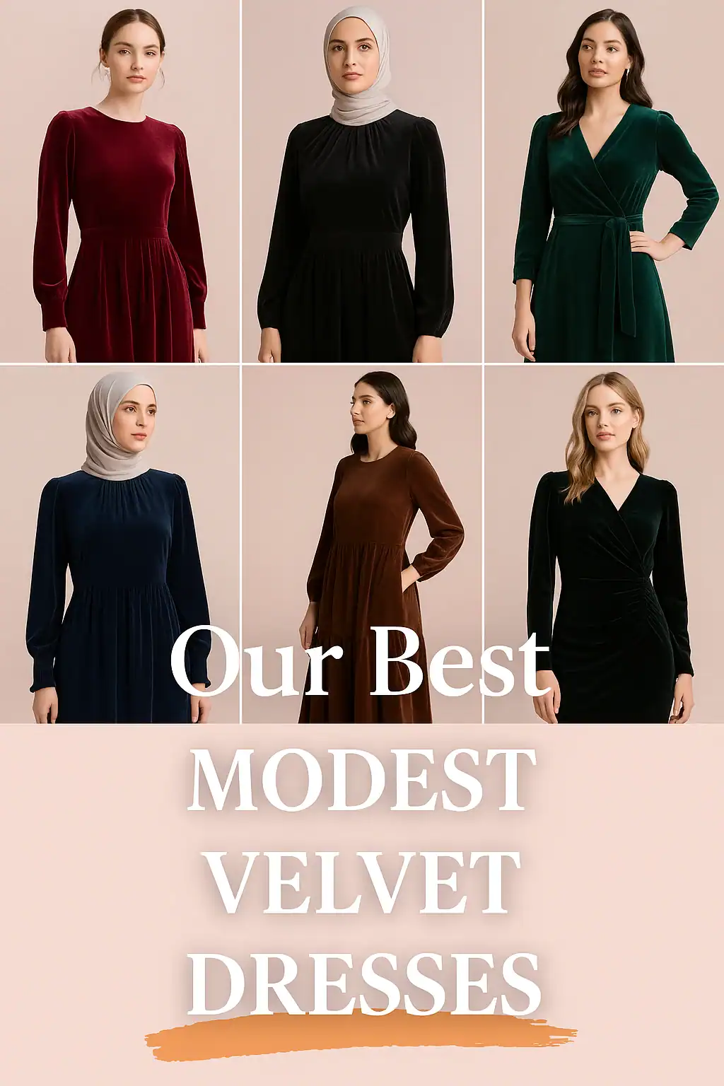 Modest Velvet Dresses