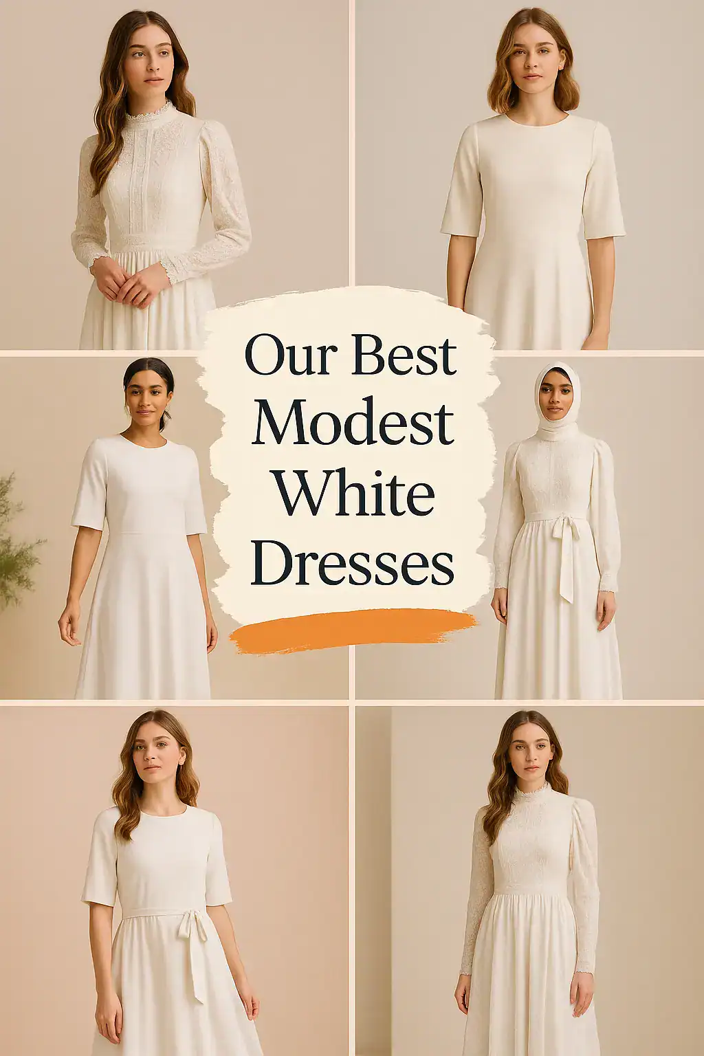 Modest White Dresses