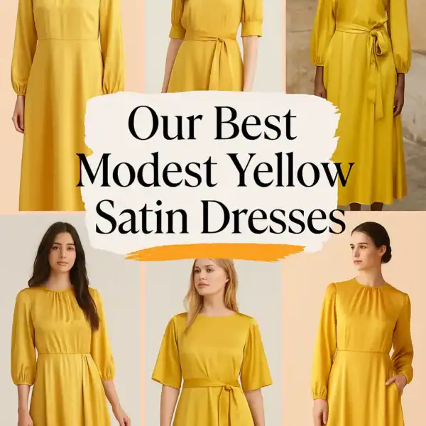 Modest Yellow Satin Dresses: Browse Our Top 10 Picks