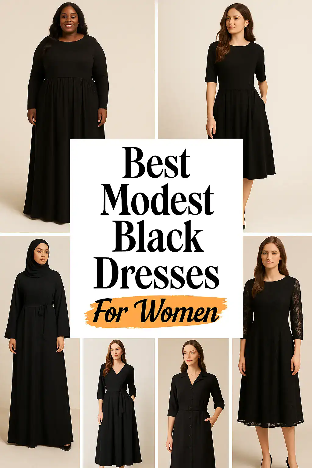 Best modest black dresses