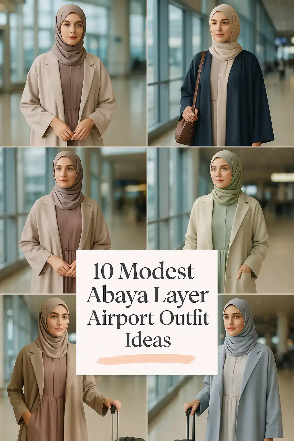 Abaya Layer Airport Outfit