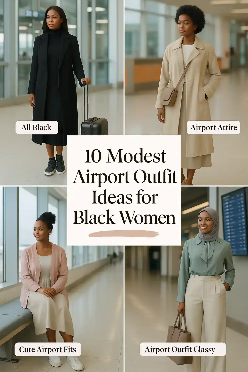 Airport Outfit Ideas for Black Women
