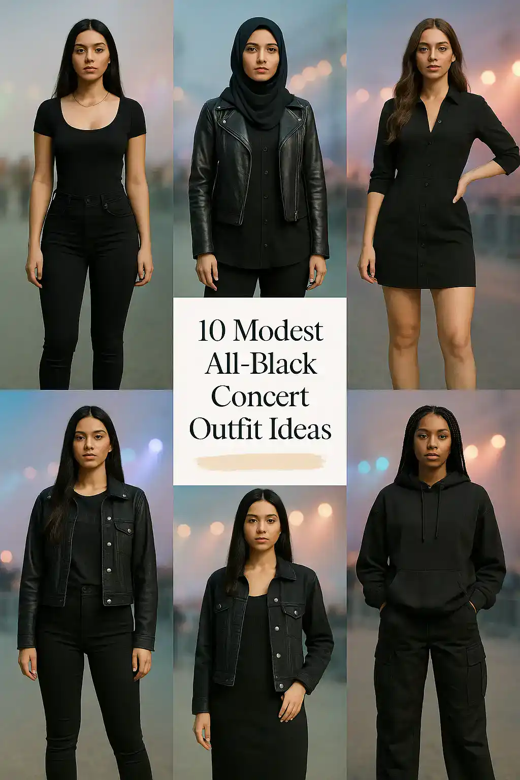 All-Black Concert Outfit