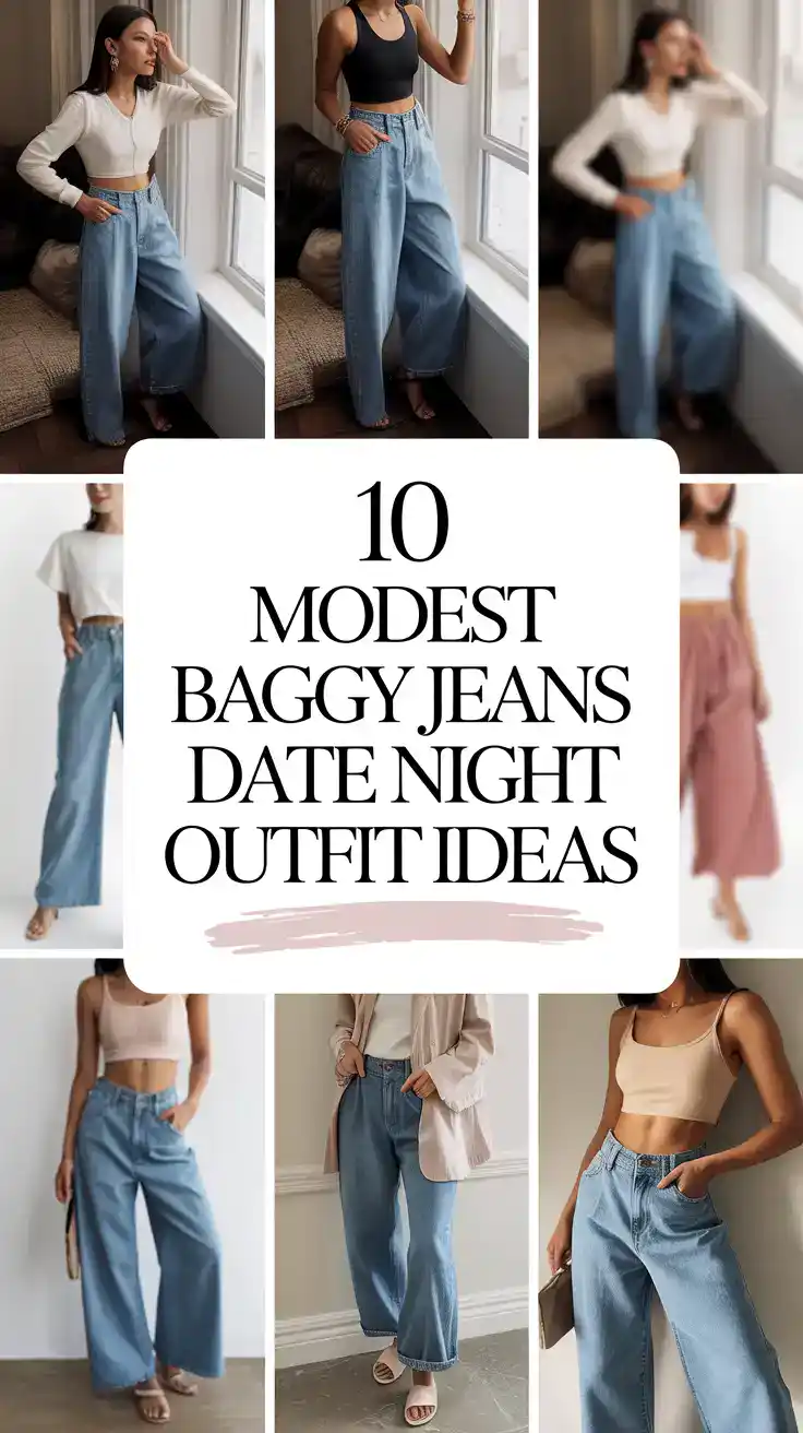 Baggy Jeans Date Night Outfit