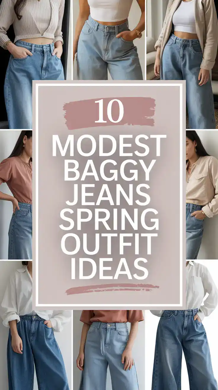 Baggy Jeans Spring Outfit