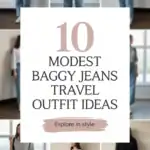 Baggy Jeans Travel Outfit