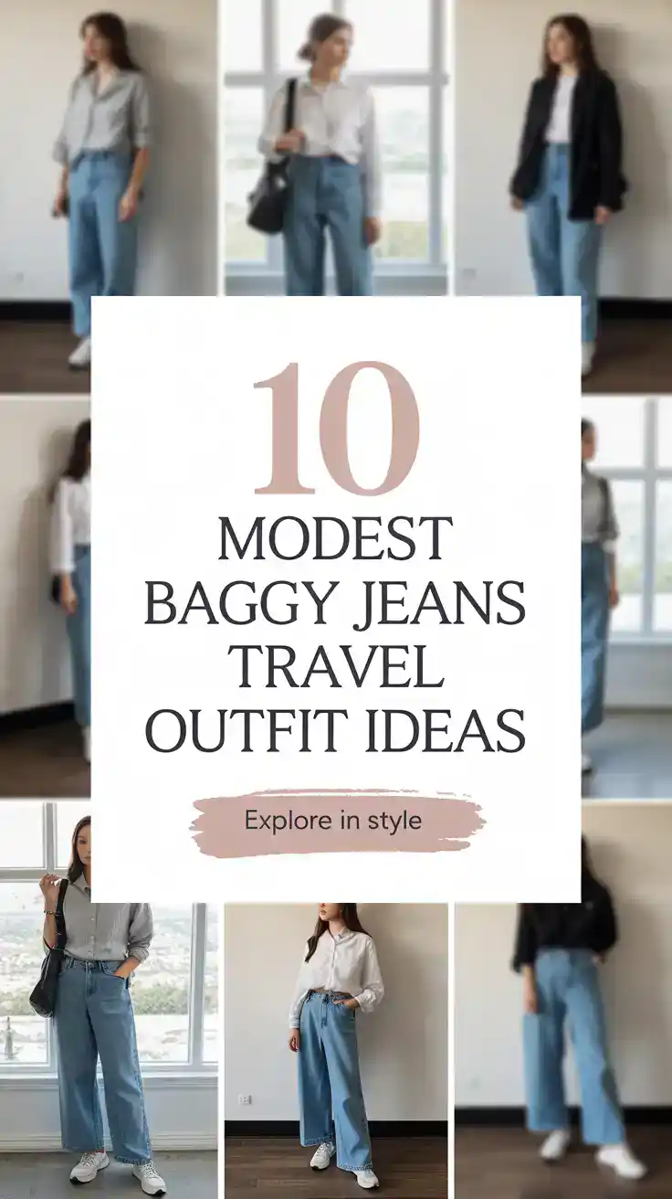 Baggy Jeans Travel Outfit