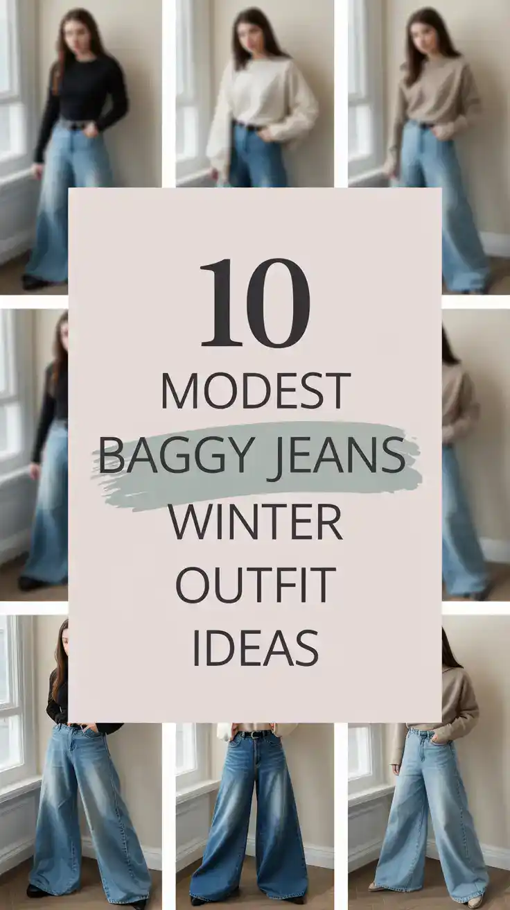 Baggy Jeans Winter Outfit