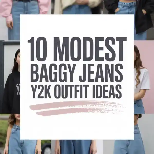 10 Modest Baggy Jeans Y2K Outfit Ideas