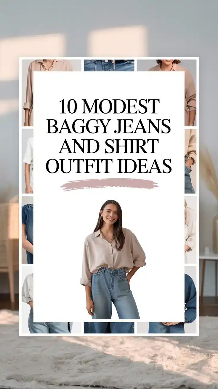 Baggy Jeans and Shirt Outfit