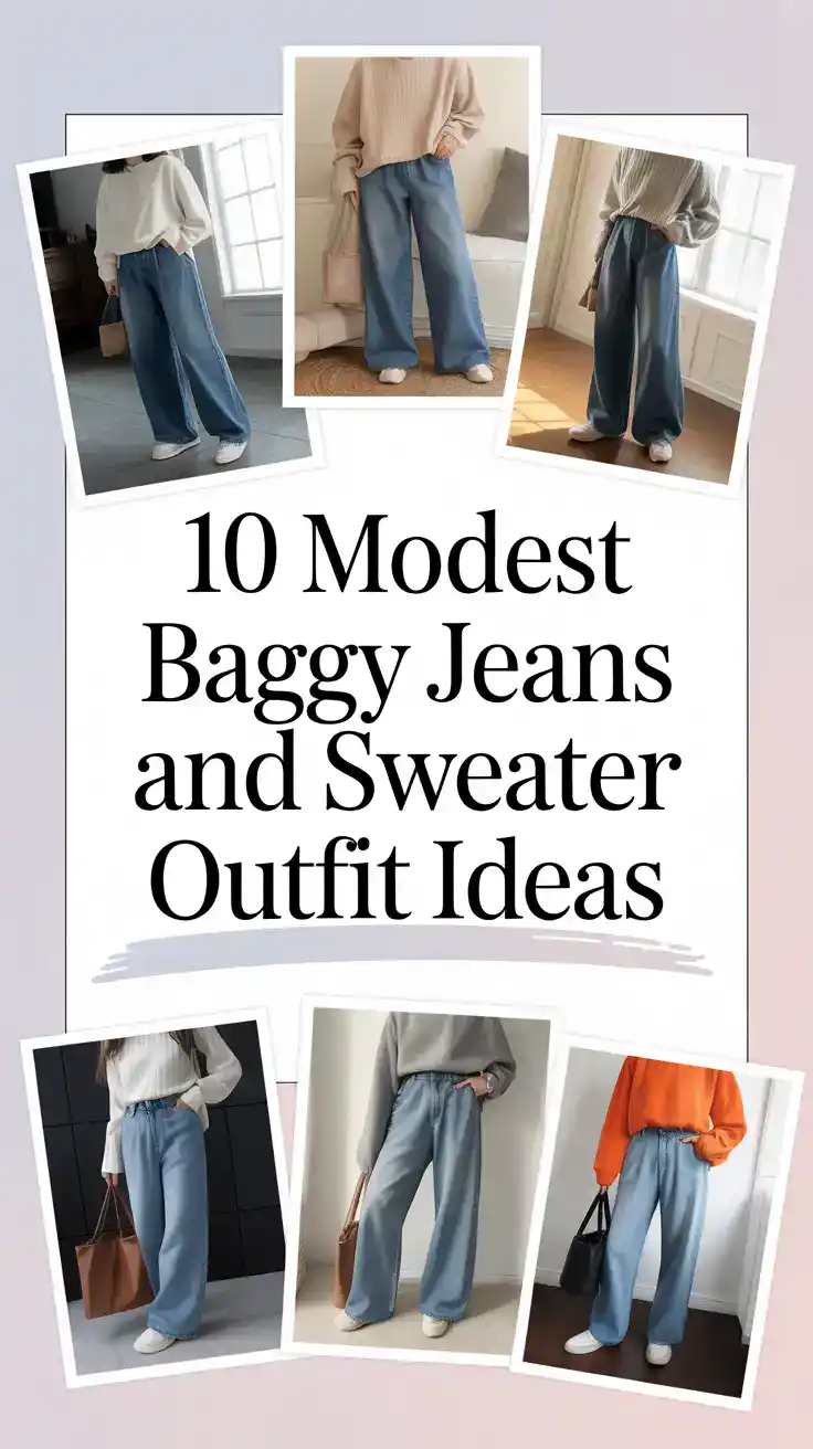Baggy Jeans and Sweater