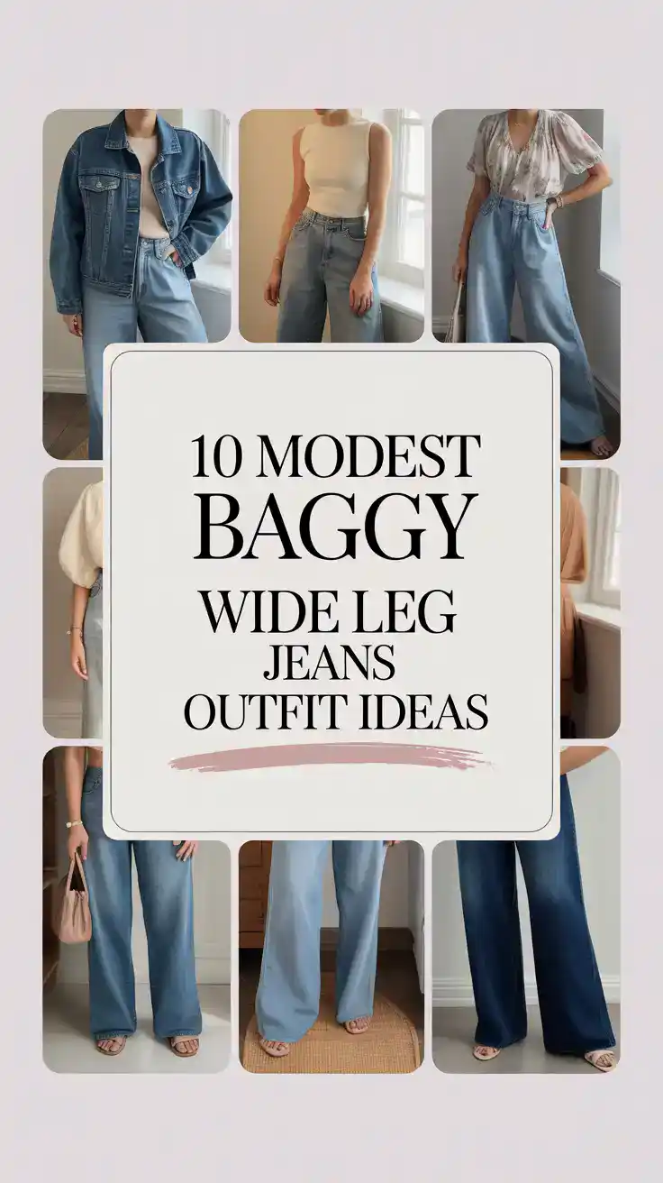 Baggy Wide Leg Jeans Outfit