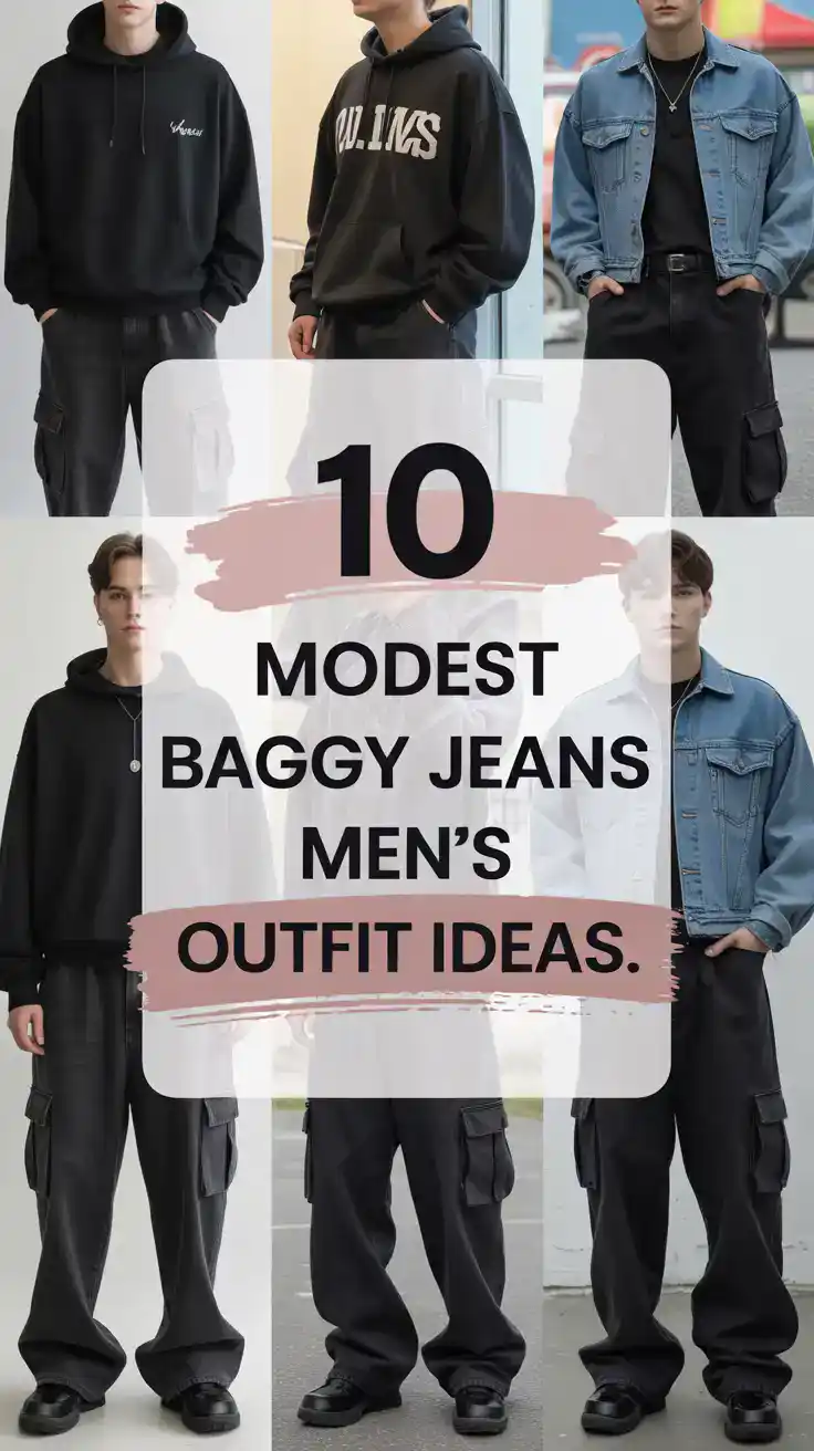 Black Baggy Jeans Men’s Outfit