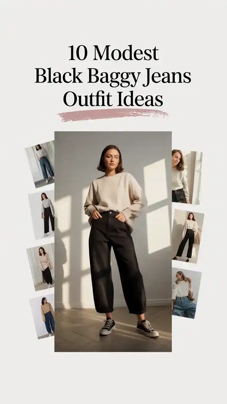 Black Baggy Jeans Outfit
