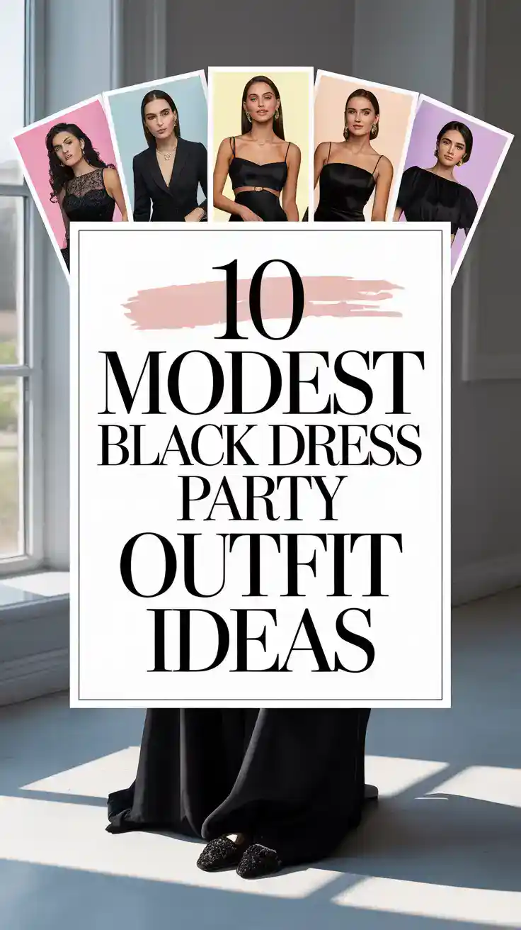 Black Dress Party Outfit
