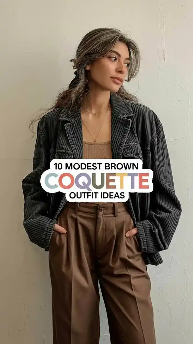 Brown Coquette Outfit
