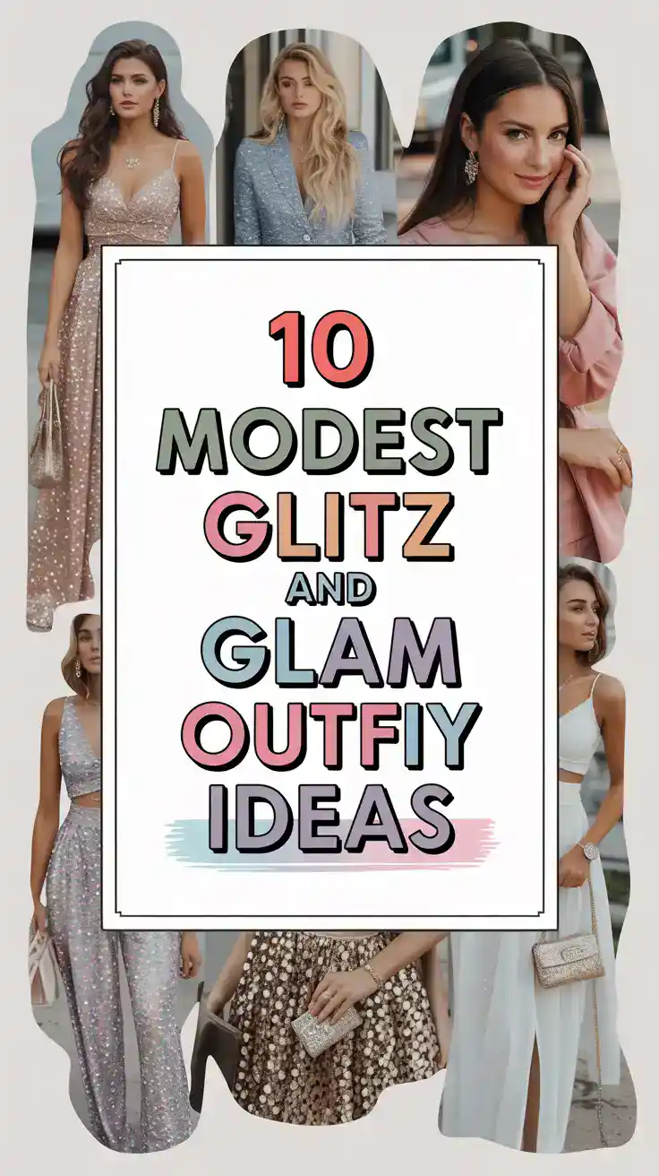10 Modest Glitz And Glam Party Outfit Ideas BPC Modest Clothing 