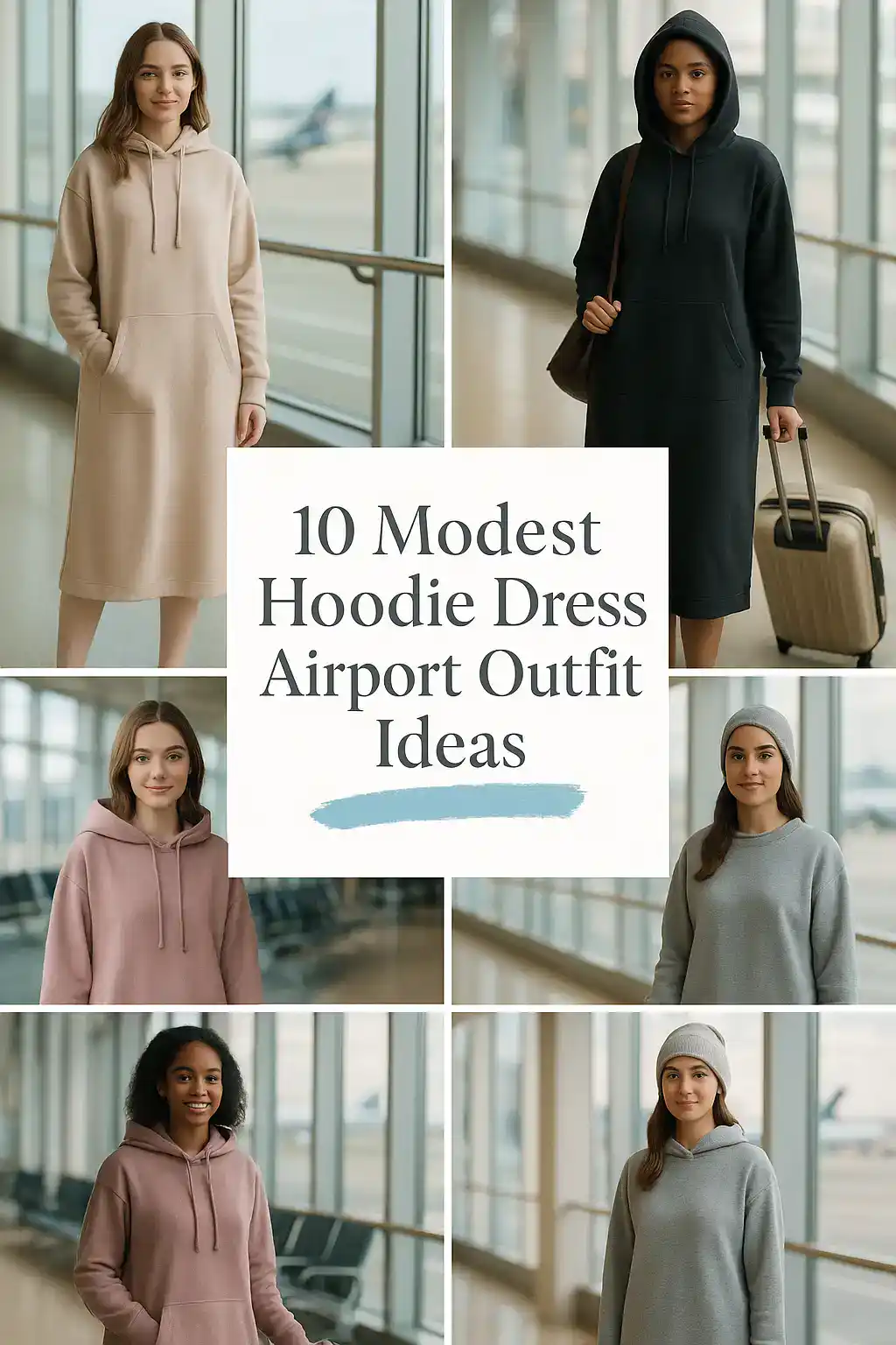 Hoodie Dress Airport Outfit