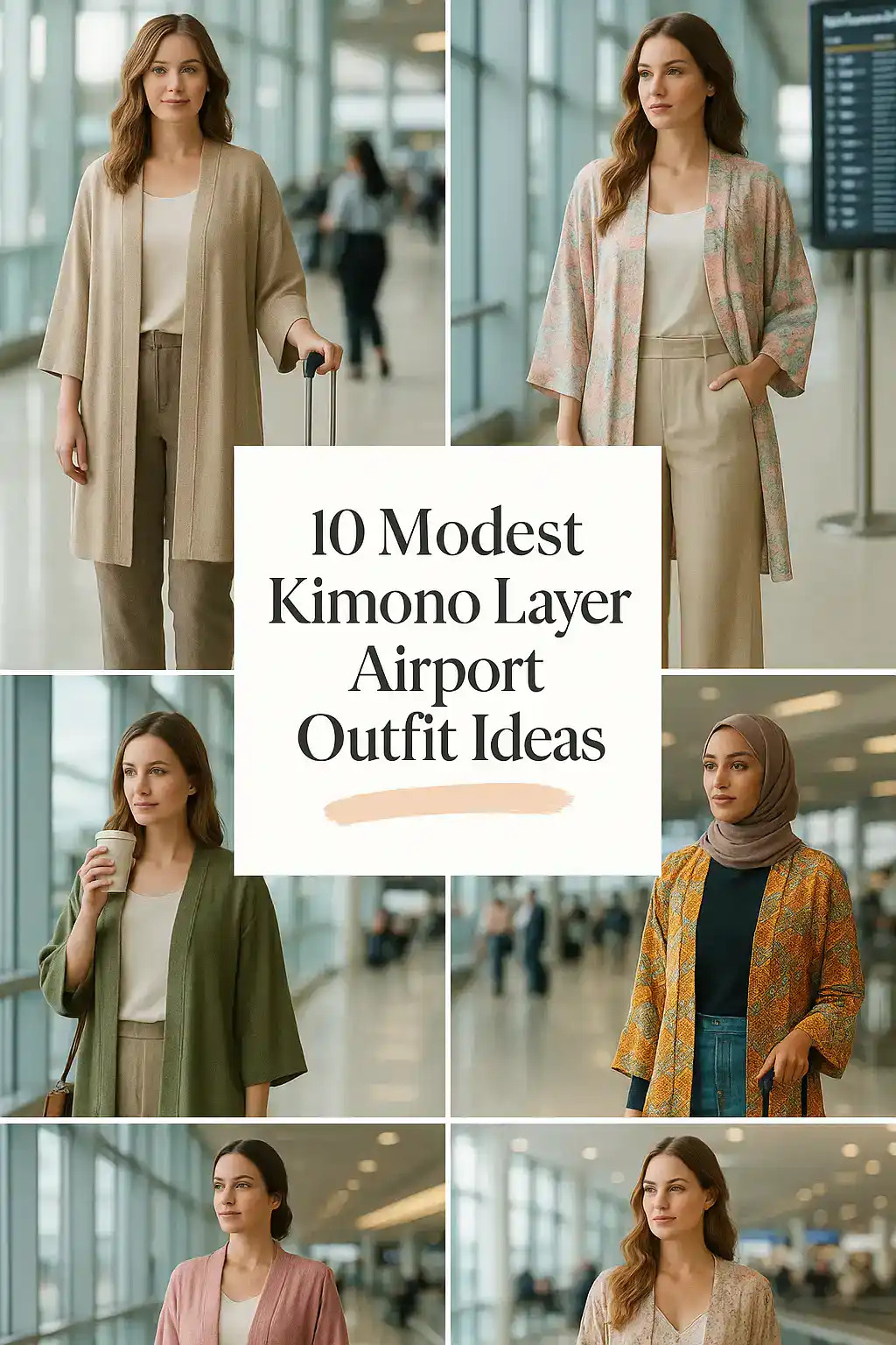 Kimono Layer Airport Outfit