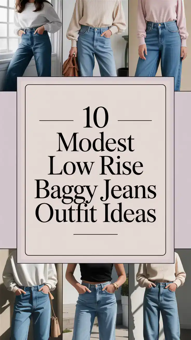 Low Rise Baggy Jeans Outfit
