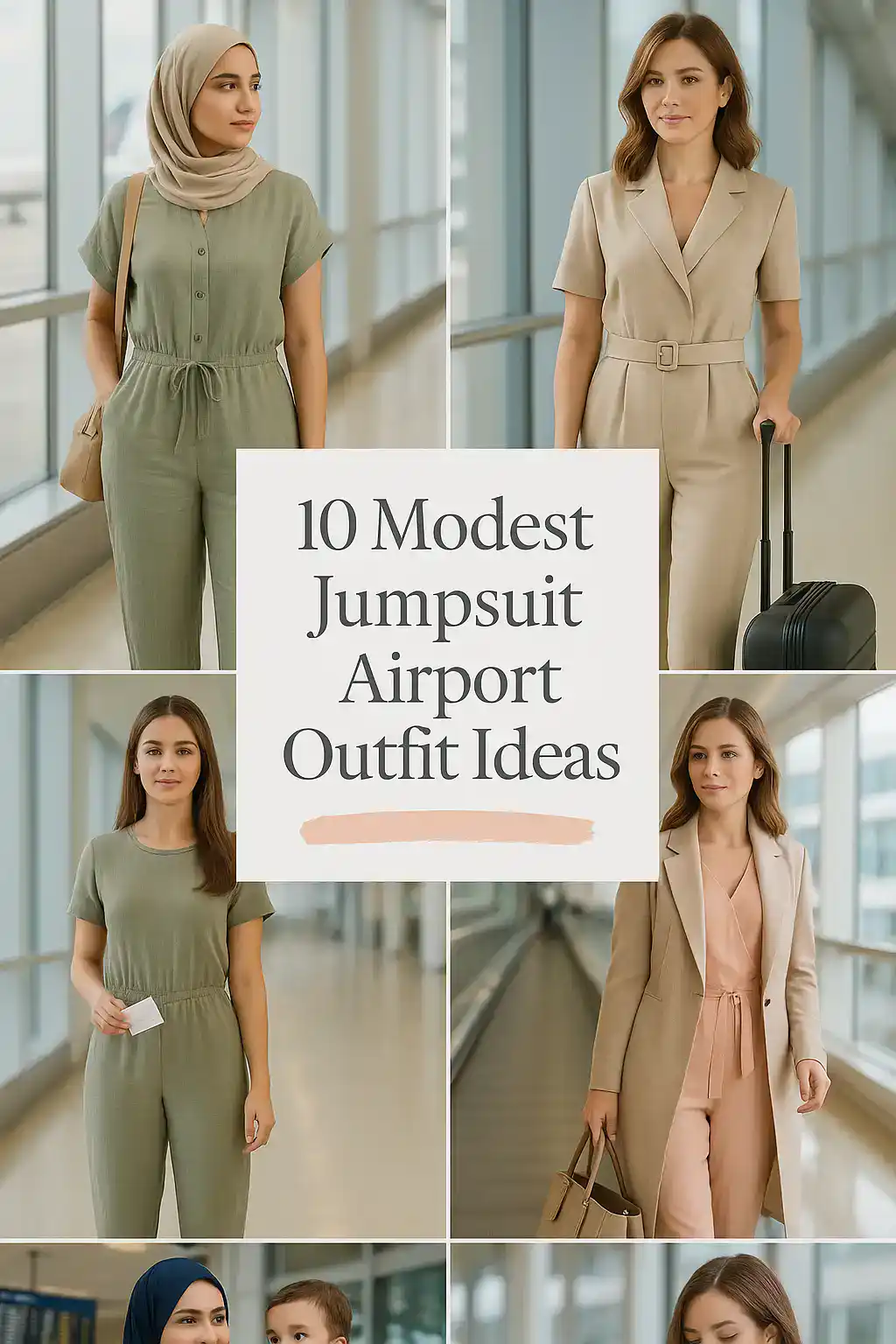 Modest Jumpsuit Airport Outfit