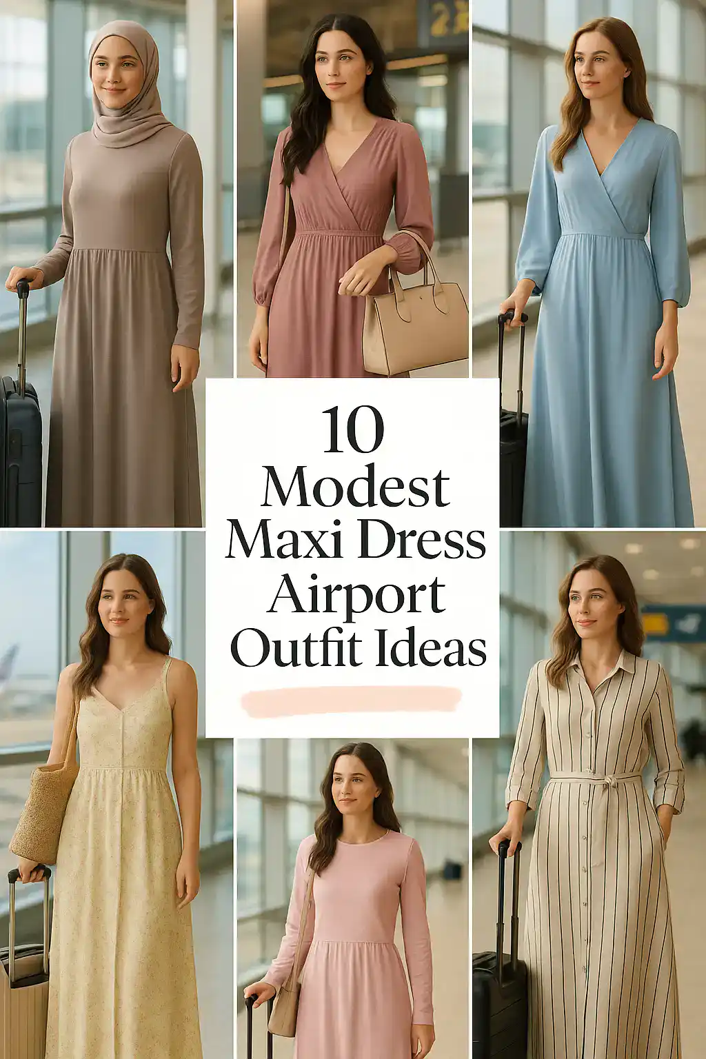 Modest Maxi Dress Airport Outfit