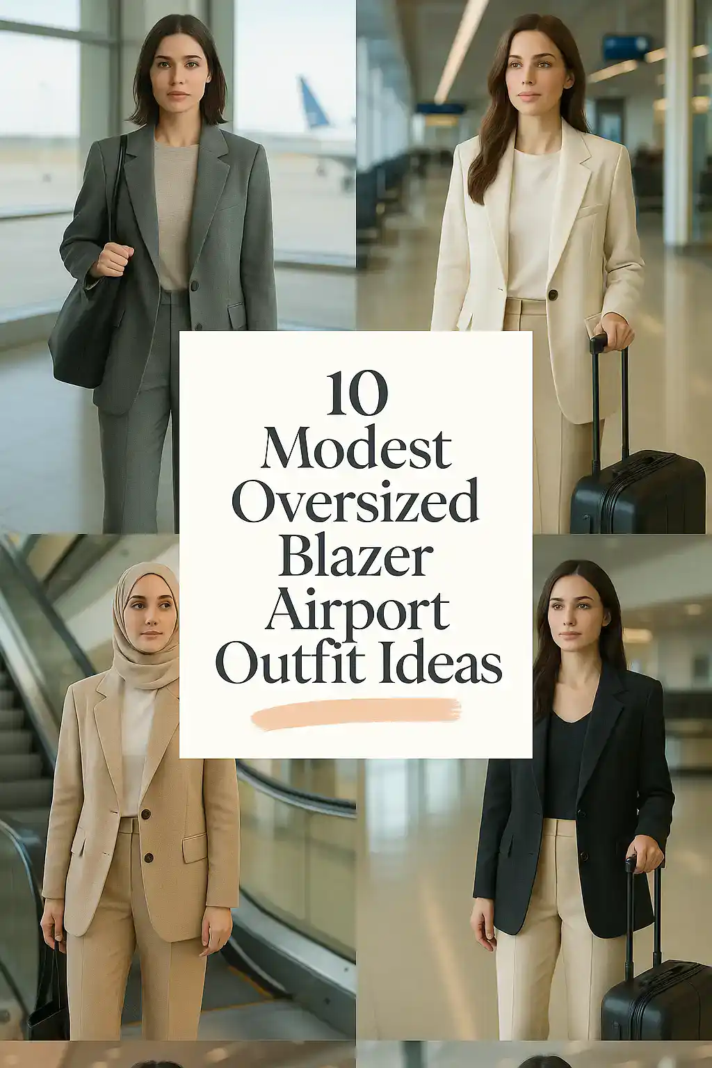 Oversized Blazer Airport Outfit