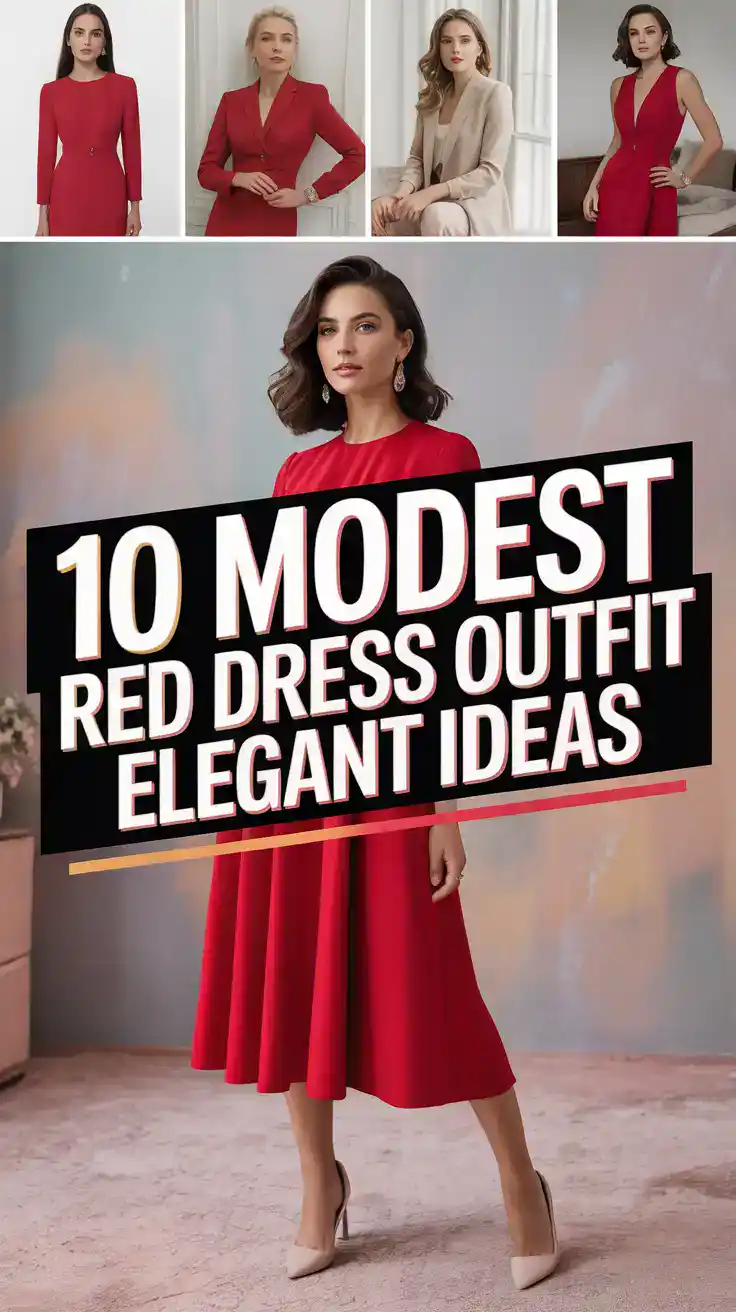 Red Dress Outfit Elegant