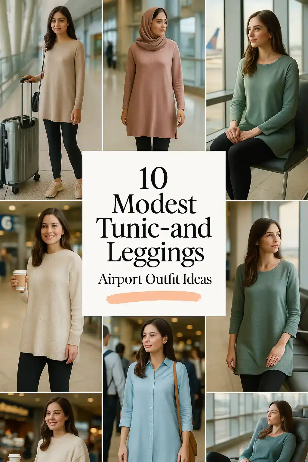 Tunic-and-Leggings Airport Outfit