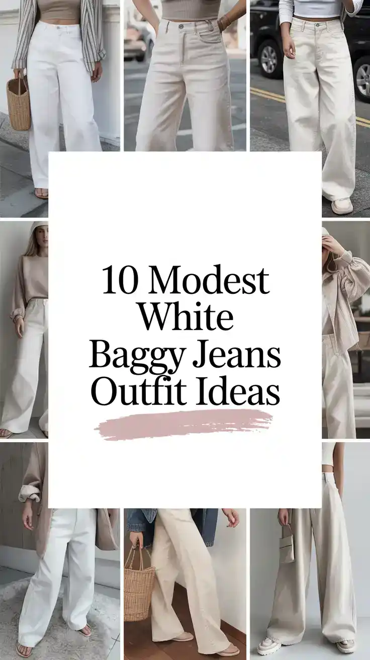 White Baggy Jeans Outfit