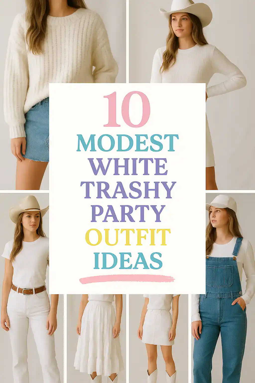 White Trashy Party Outfit