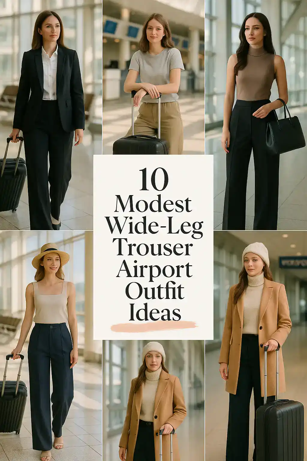 Wide-Leg Trouser Airport Outfit