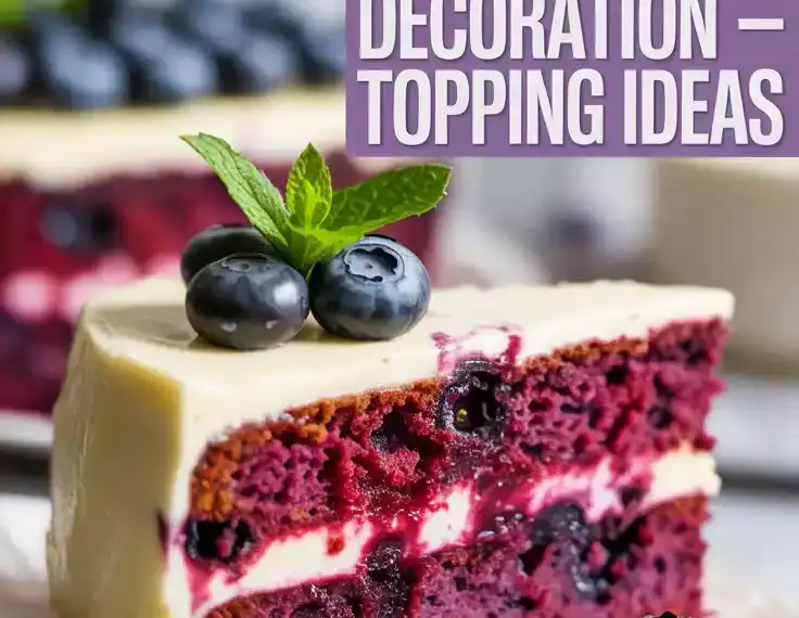 Blueberry Cake Decoration
