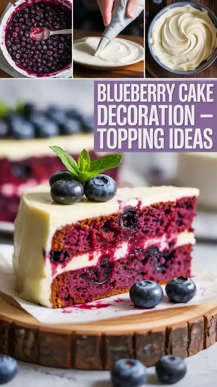 Blueberry Cake Decoration
