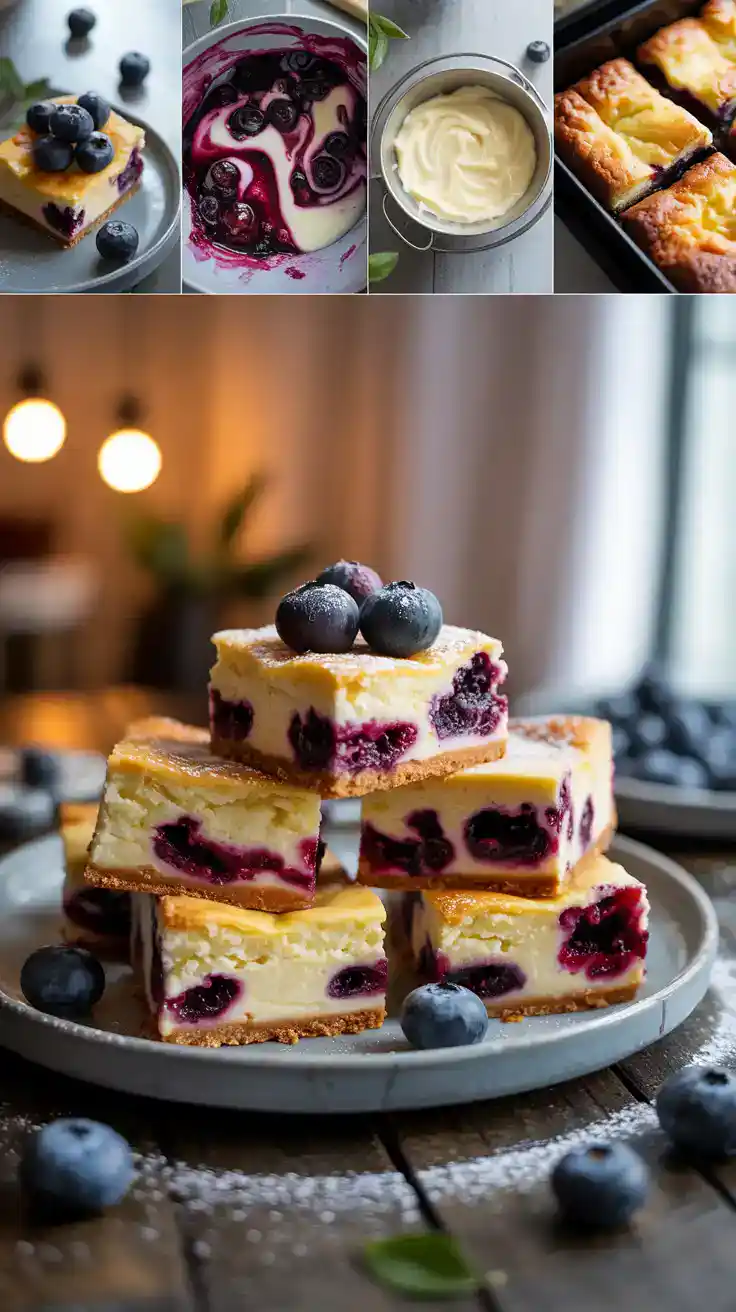 Blueberry Cheesecake Bars
