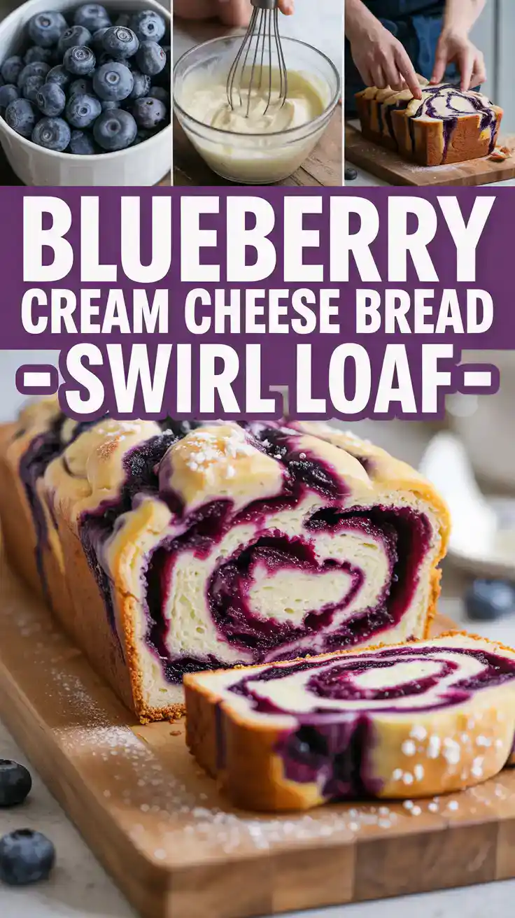Blueberry Cream Cheese Bread