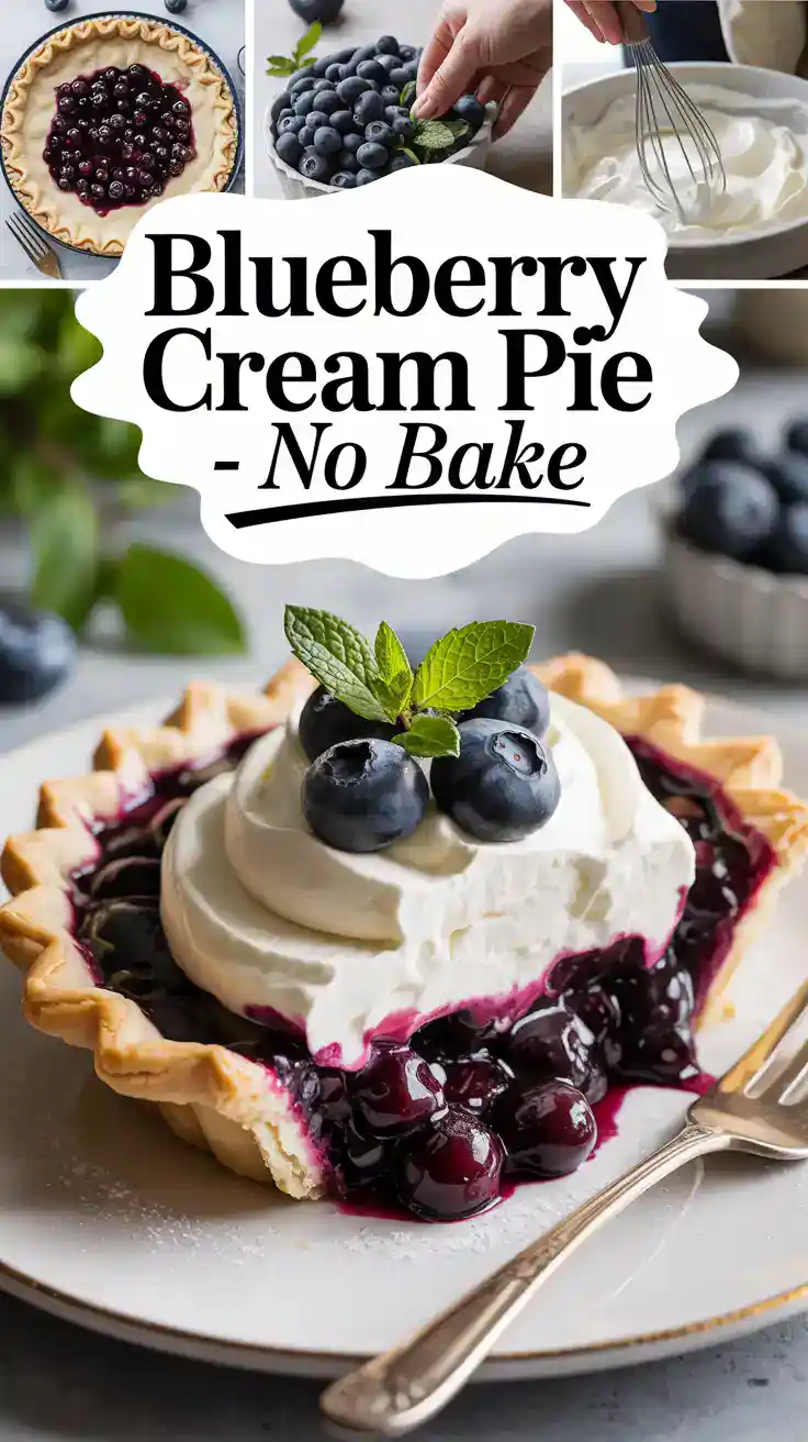 Blueberry Cream Pie