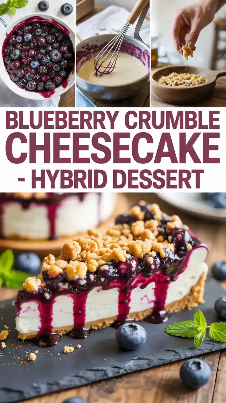 Blueberry Crumble Cheesecake