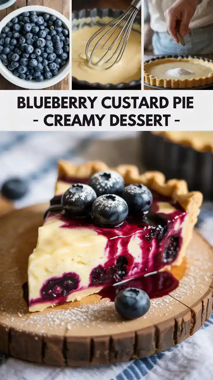 Blueberry Custard Pie