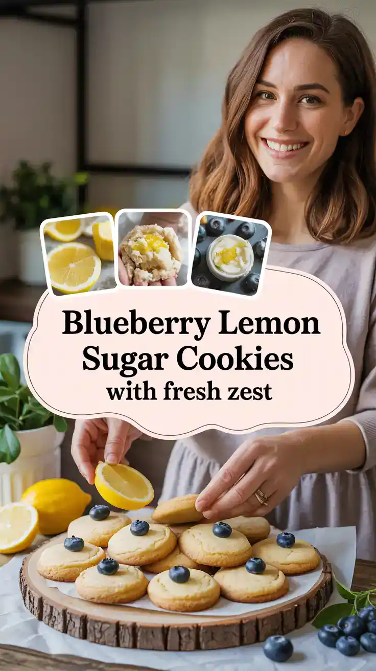 Blueberry Lemon Sugar Cookies