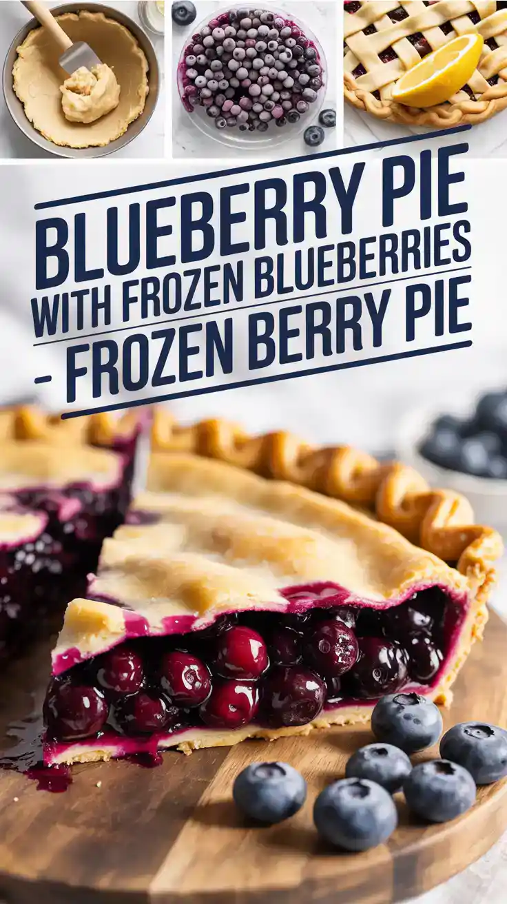 Blueberry Pie With Frozen Blueberries