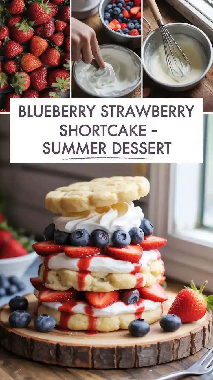 Blueberry Strawberry Shortcake