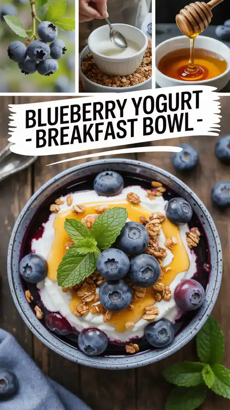 Blueberry Yogurt - Breakfast Bowl