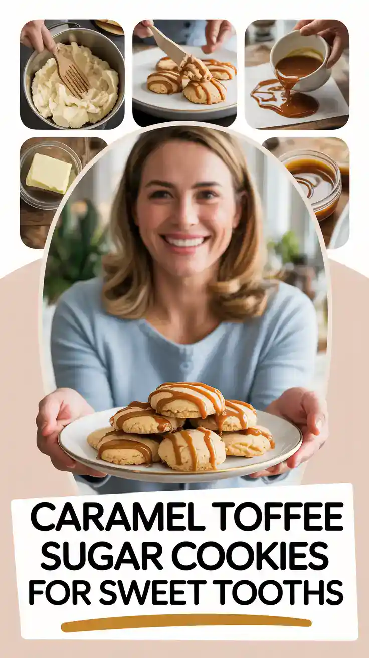 Caramel Toffee Sugar Cookies